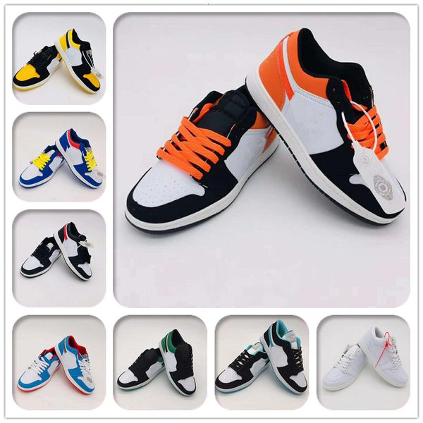 

fashion men women 1s og skateboard sports shoes leather low cut casual flat shoes brand sneakers outdoor 1s dunk shoes 36-44, Black