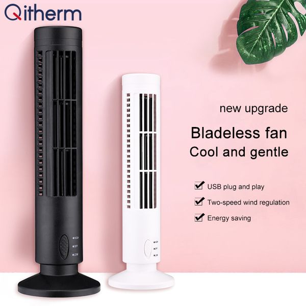 

portable usb air conditioner mini vertical air conditioner tower type bladeless fan cooler desk cooling for home office
