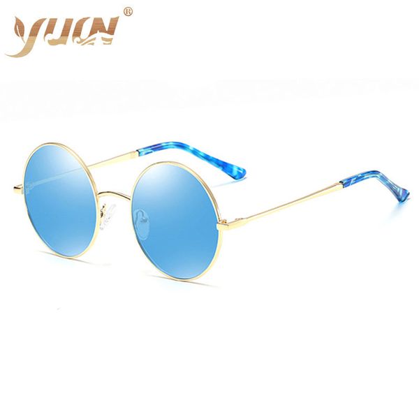 

2020 new arrival classic retro small frame round frame sunglasses women polarized outdoor travel shade glasses for ladies, White;black