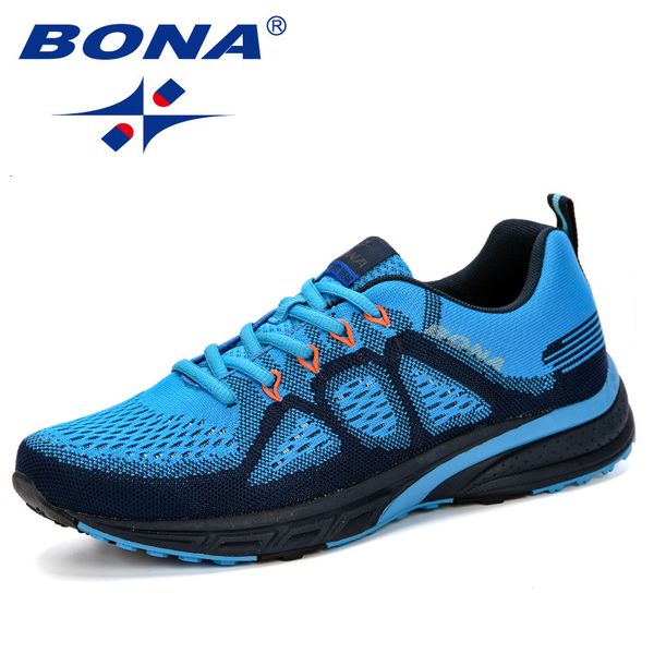 

bona men running shoes light comfortable mesh sports shoes trekking travel outdoor jogging walking leisure sneakers