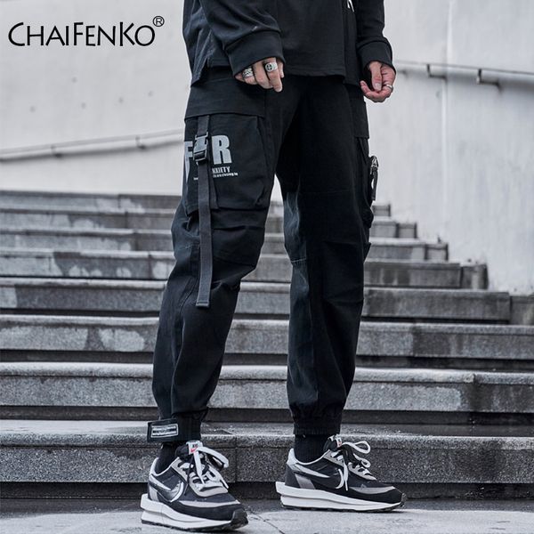 

men's pants chaifenko hip hop cargo men fashion harajuku black harem pant streetwear joggers sweatpant multi-pocket casual mens