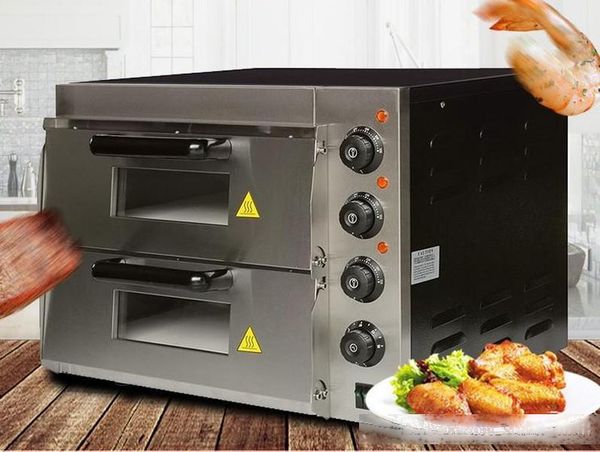 

ep2st electric pizza bakery oven with timer for commercial use for making bread, cake, pizza llfa