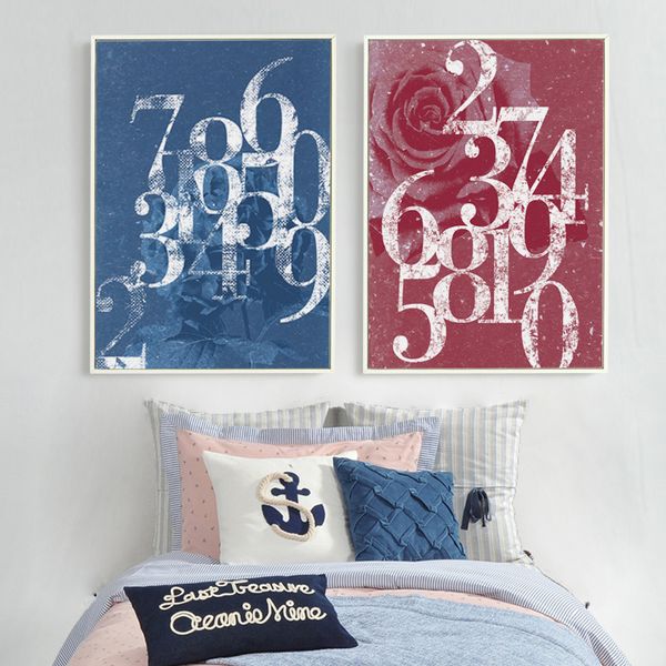 

gohipang современный простой арабский цифровой грязный canvas живописи печать фото inspire learn плакат стены искусства домашнее украшение