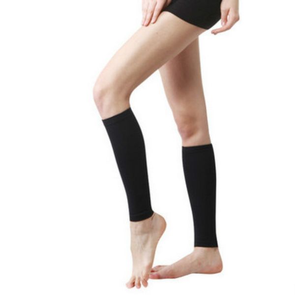 

brothock second-class leg protector thin varicose veins nursing pressure socks sports leggings compression calf socks, Black