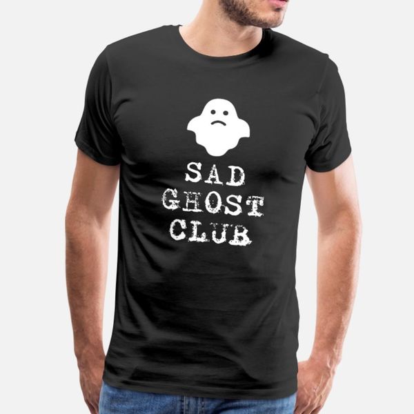 

sad ghost club sadness art unhappy depressed heart t shirt men graphic short sleeve plus size 3xl trend graphic fashion spring shirt