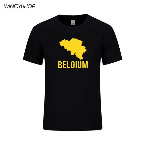 

belgium map printed t-shirt men summer fashion short sleeve cotton hip hop o-neck t shirt streetwear homme