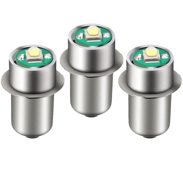 

3pcs p13.5s pr2 pr3 3w fit for maglite led bulb upgrade conversion for 6d or 6c cell torch 5v-24v 3v-18v 4.5v 6v 12v 15v white
