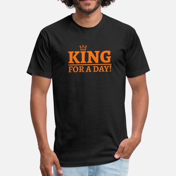 

king for a day koningsdag kingsday willem holland t shirt men personalized 100% cotton s-3xl gents crazy humor summer style pattern shirt