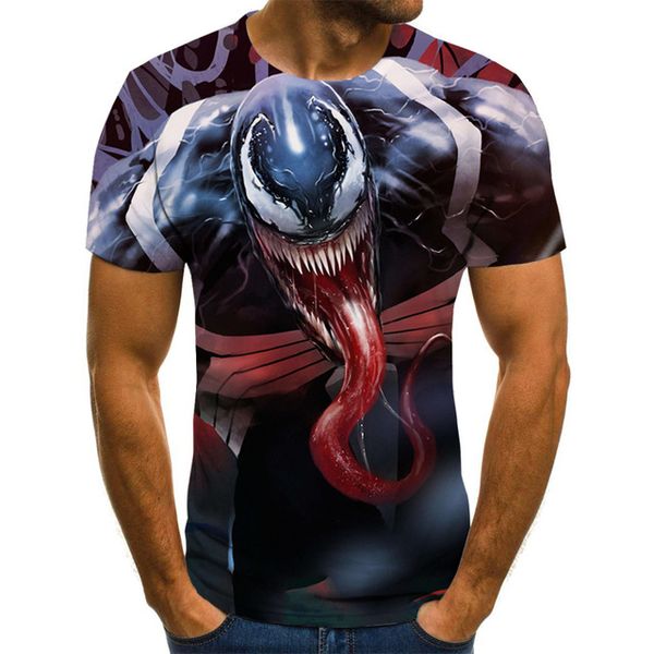 

new male 3d venom 3d print shirts harajuku horror humor men clothing
