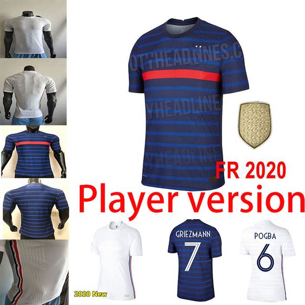 

игрок версия new 20 21 франция футбол джерси национальная команда pavard vanane французский 2020 2021 футбольный игрок рубашка camiseta de f, Black;yellow