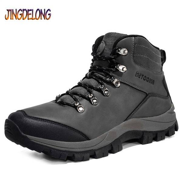 

boots classic men's non-slip winter sports shoes comfortable and warm design, Black