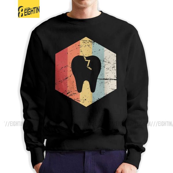 

стоматолог retro 70s tooth icon человек толстовка fun cotton crew neck пуловер осень стоматология стоматологический гигиенист hoodie одежда