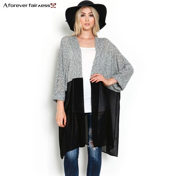 

a forever 2020 women kimono cardigan knitted chiffon blouse shirt female long casual chiffon cardigans kimonos xs-3xl aff440, White