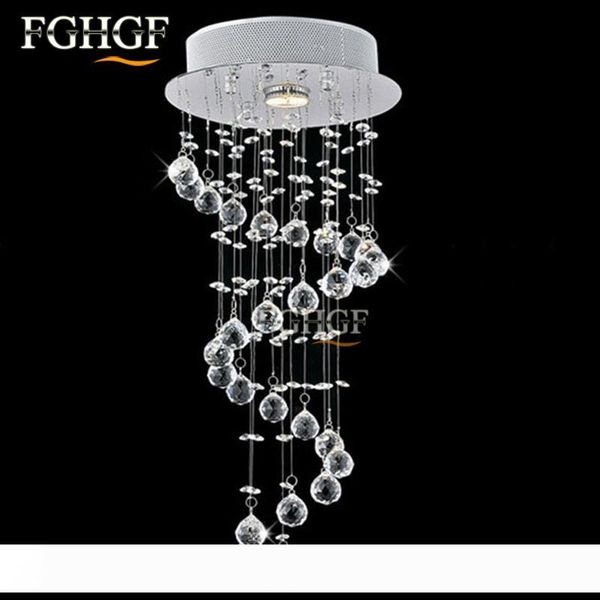 

small ceiling lights fixture lamp spiral crystal chandelier cristal lustre hallway corridor aisle porch bedroom light