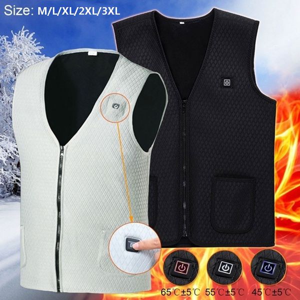 

electric vest heated body warmer heated pad 2020 thermal usb jacket warm winter clothing physiotherapy