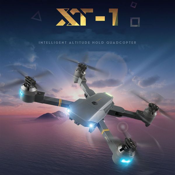 

rc drone xt-1 gravity sensor fixed height folding flying aerial pgraphy drone high performance led lighting mini drone dron