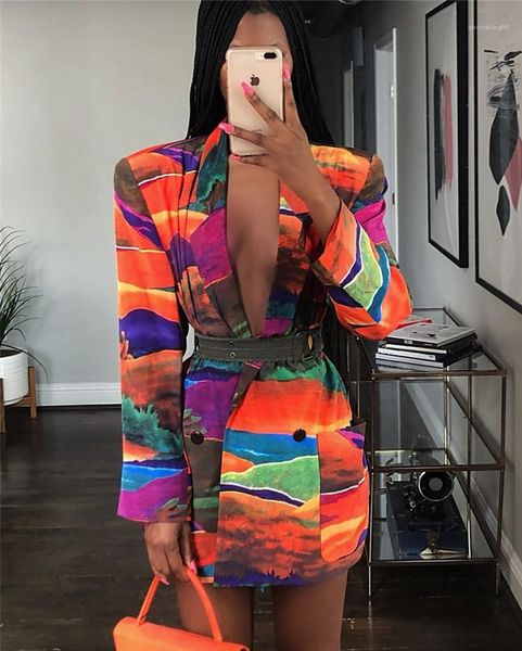 

lapel neck loose coats street style women outerwear fashion women suits blazers vintage style long sleeve, White;black