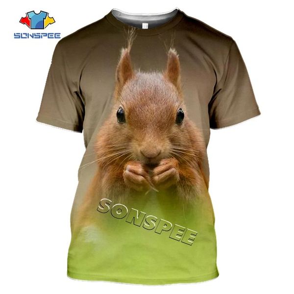 

animal squirrel summer homme 3d print shirts humor anime kawaii men clothing