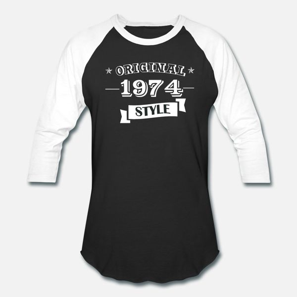 

original 1974 style t shirt men personalized tee shirt size s-3xl letters interesting comical spring autumn outfit shirt, White;black