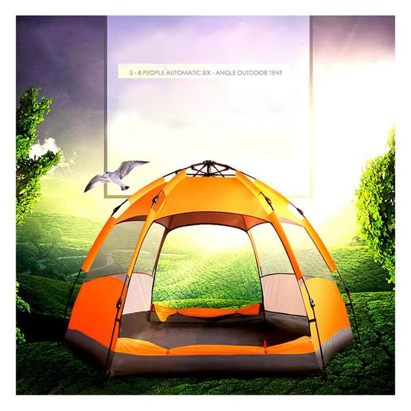 

tents and shelters 5-7 persons tent large automatic up waterproof for outdoor camping hiking fishing survival equipment