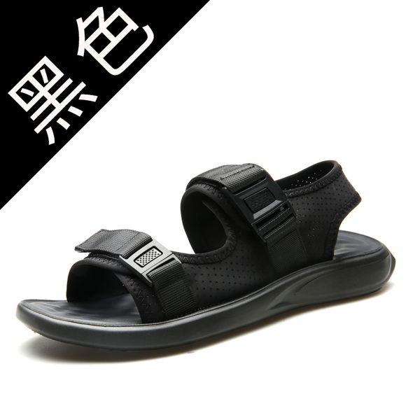 

masculina slip shoes summer sandal handmade samool outdoor sandalias male plage mens rubber comfort in sandals praia big shoe s, Black