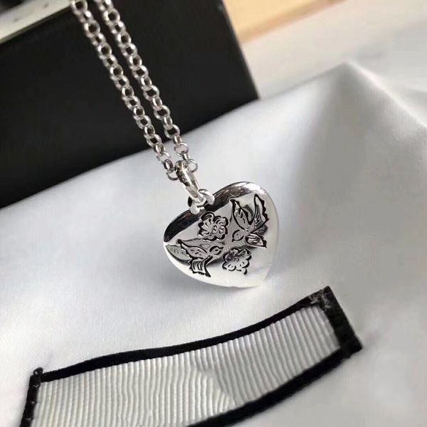 

specially real 925 silver necklace love fearless flower and bird necklace statement necklace fashion jewelry supply