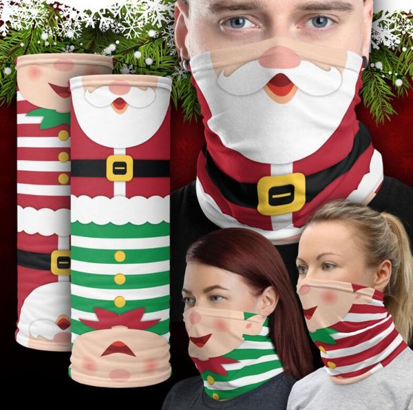 

face shield chirstmas magic headscarf outdoor sports headband scarves dustpoof cycing headwrap visor neck gaiter christmas decora lsk667