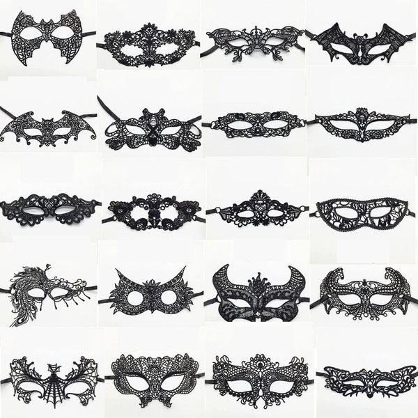

halloween prom lace mask party queen lace eye mask cosplay irregular mask wholesale, Silver