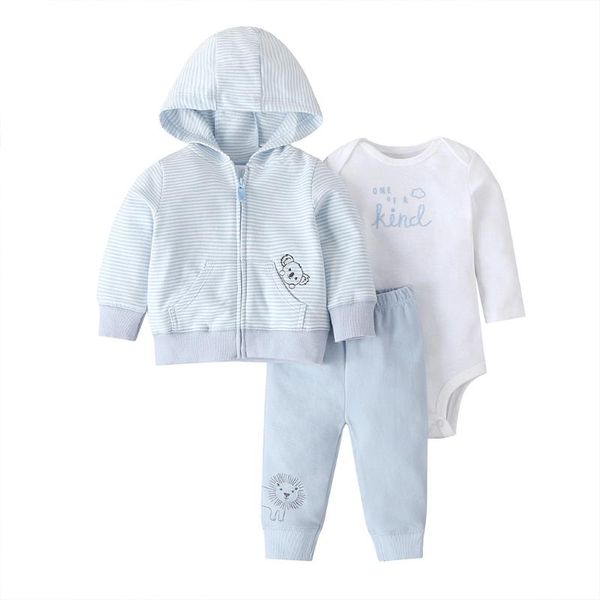 

winter baby boy girl toddler set clothing cotton fashion long sleeve rompers+pants+coats baby clothes 6-24m roupas de, White