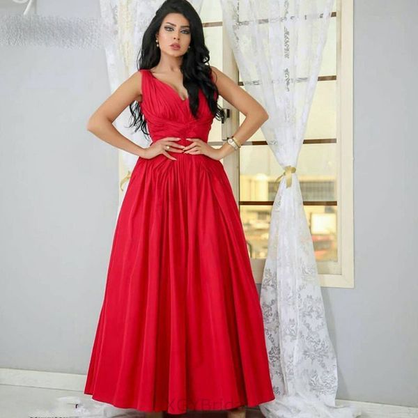 

new arrival v neck satin red long evening dresses 2020 vestidos elegantes a-line prom party gowns, Black
