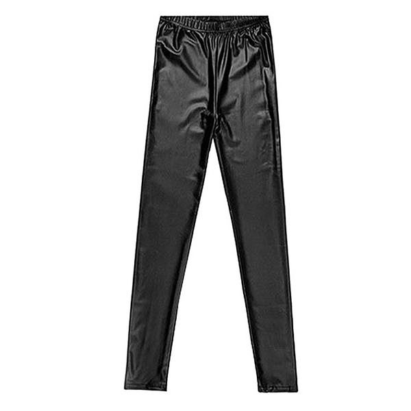 

women's leggings faux leather women leggins thin black stretchy push up,l