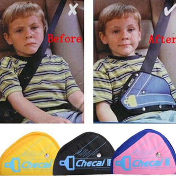 

car seat safety belt cover sturdy adjustable triangle safety seat belt pad clips baby child protection car-styling car goods