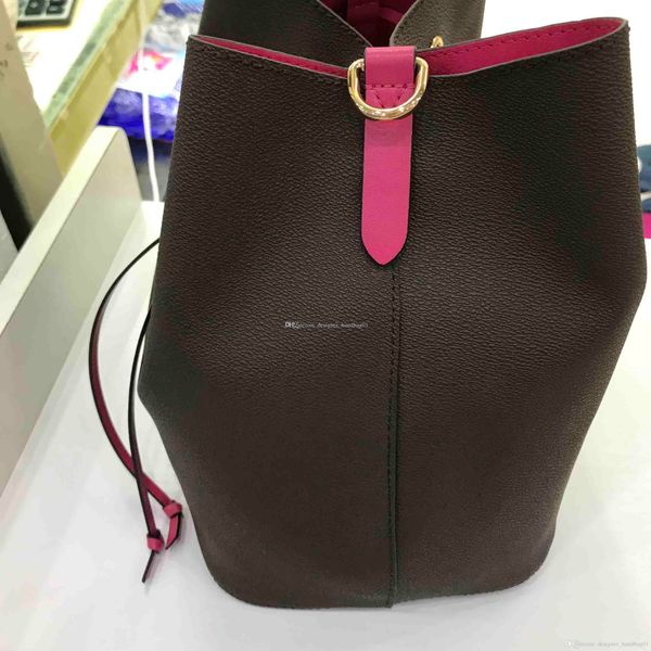 

classic flower lattice design element women's bucket bag zipper handbag round bag body pvc bag high quality