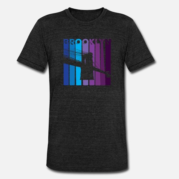 

brooklyn bridge 1970s style colorful new york city t shirt men custom tee shirt s-xxxl natural sunlight comical summer vintage shirt