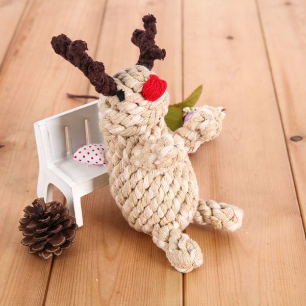 

зубы очистка поставка pet woven safe deer rope щенок укус упорная собака chew игрушки