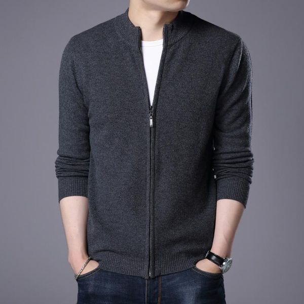 

men's jackets jacket winter youth casual woolen knitted sweater cardigan m, Black;brown