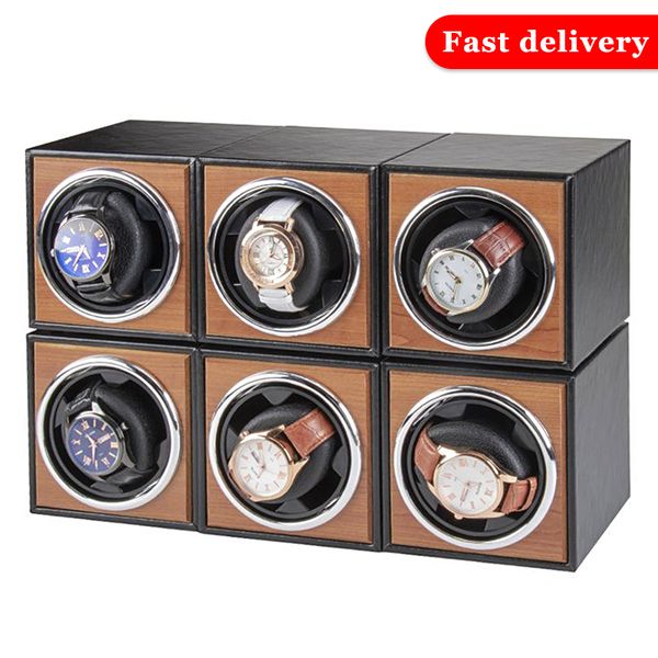 Watch Winder para relógios automáticos CX200807 madeira única Relógio de luxo Acessórios Box Relógios de armazenamento