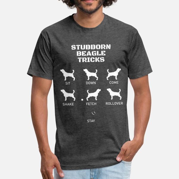 

funny beagle gift for beagle lovers stubborn trick t shirt men create short sleeve size s-3xl letters anti-wrinkle funny casual summer