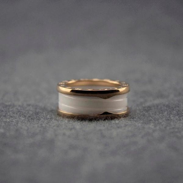 

women white ceramics ring man charms spiral ring designer luxury valentine's day fine wedding party jewelry, Silver