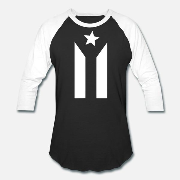 

puerto rican black and white flag t shirt men fit 100% cotton size s-3xl clothes fit basic spring natural shirt