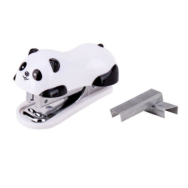

cartoon practical panda office accessories cute school supplies stapler set