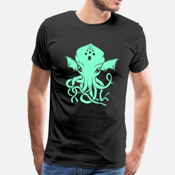 

cthulhu geek t shirt men printed short sleeve size s-3xl slim fit breathable spring natural shirt