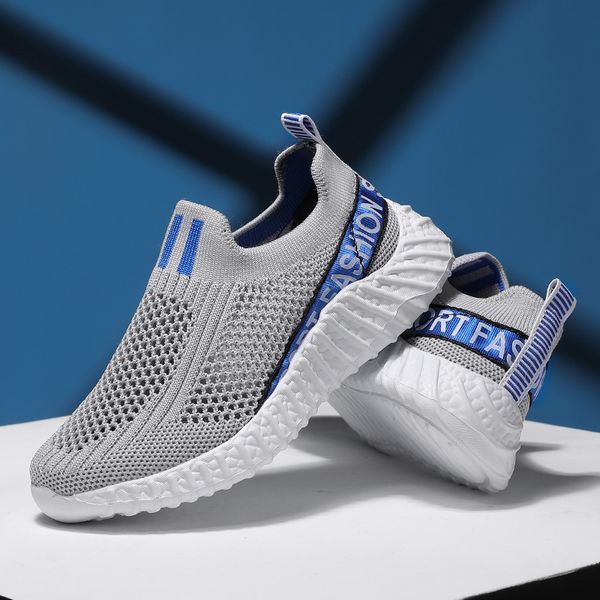 

slip-on boys sneakers children casual shoes girls sneakers kids shoes running footwear outdoor fashion tenis infantil menino, Black