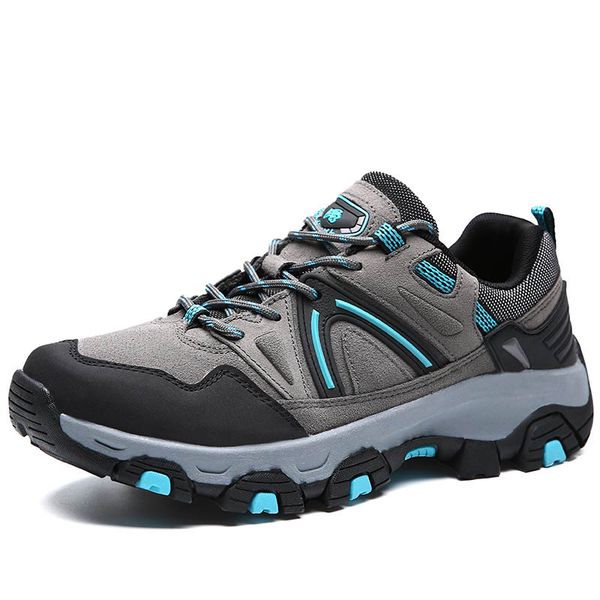 

genuine leather waterproof hiking shoes men outdoor sports trekking sneakers climbing trail shoes nonslip wearable hunting boots