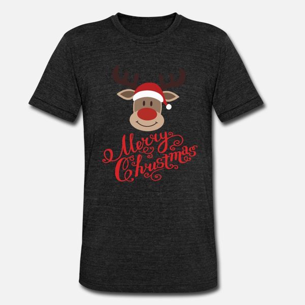 

merry christmas rudolph t shirt men character 100% cotton o neck original interesting fashion summer letters shirt