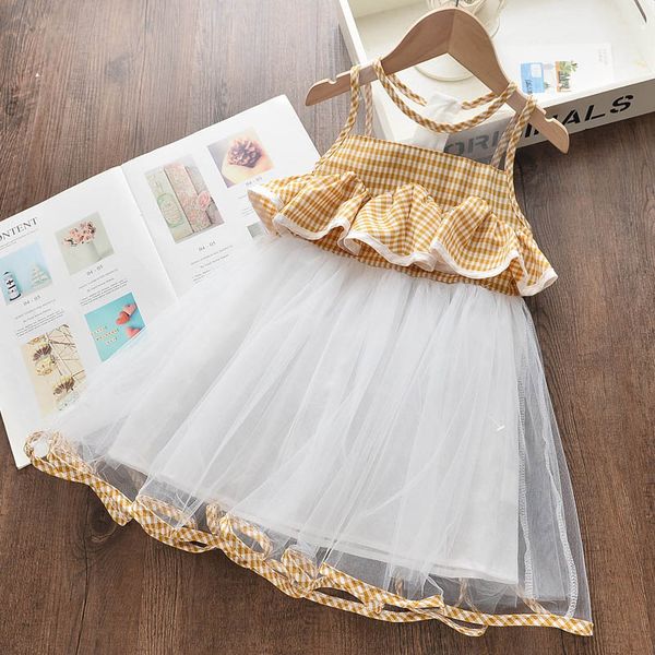 

bear leader girls dresses new children's clothing girls sweet flower embroidery bow dress summer princess dress vestidos costume, Red;yellow