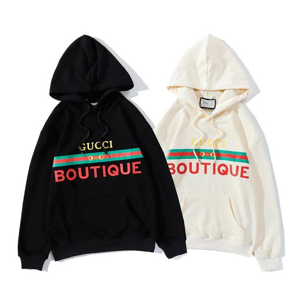 

20ss men's hoodies sweatshirts cotton fashion embroidery hooded pullovers sweatshirts men fashion harajuku casual pullover hoodie sweat, Black