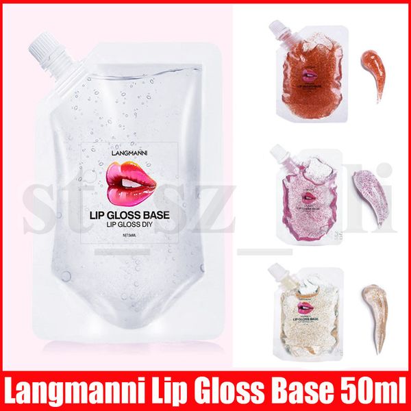 

4 colors diy clear lipgloss base oil non-stick moisturizing lipstick material gel lip gloss base handmade liquid lipstick 50ml