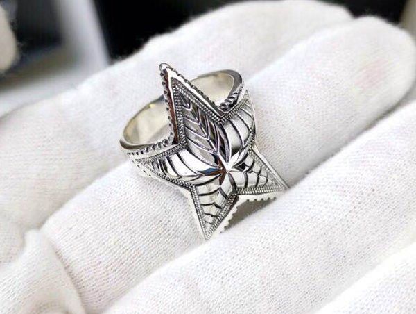 

fashion brand with logo star cross skull designer rings for lady design mens and women party wedding lovers gift luxury hip hop jewelry, Silver