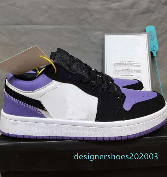 

мода марка мужчины женщины скейтборд спортивная обувь кожа low cut шнуровке вскользь плоские ботинки кроссовки открытый 1s og dunk обувь 36, Black